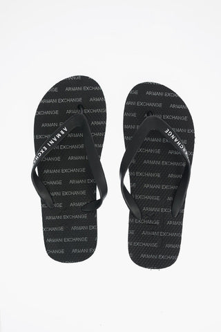 ARMANI EXCHANGE Logo Printed Flip Flop