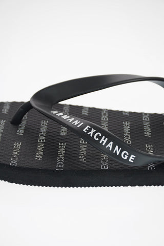 ARMANI EXCHANGE Logo Printed Flip Flop