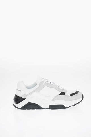 ARMANI EXCHANGE Fabric and Leather Sneakers