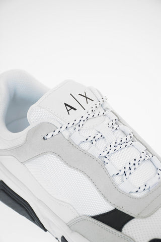 ARMANI EXCHANGE Fabric and Leather Sneakers