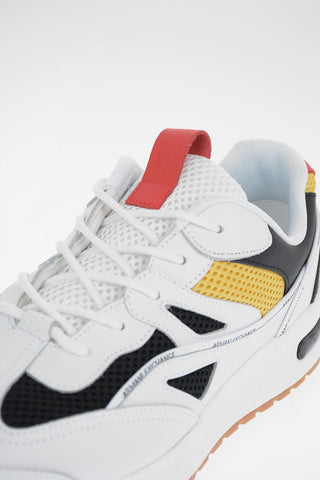 ARMANI EXCHANGE Fabric and Leather Sneakers