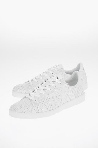 ARMANI EXCHANGE Leather Openwork ACTION Sneakers