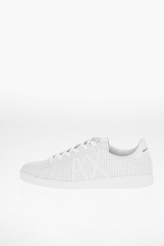 ARMANI EXCHANGE Leather Openwork ACTION Sneakers