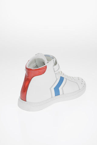 ARMANI EXCHANGE Leather Printed Sneakers