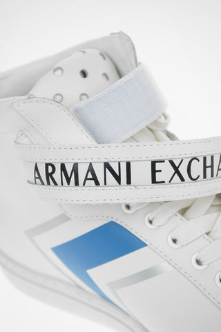 ARMANI EXCHANGE Leather Printed Sneakers