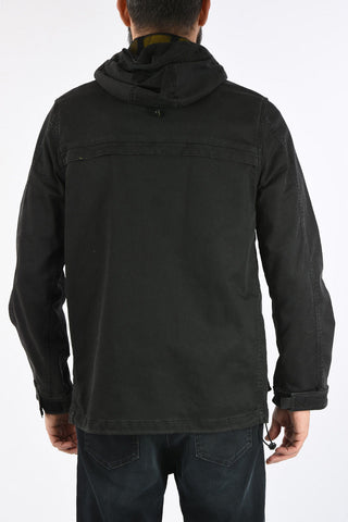 Hooded JOQUE-NE Denim Jacket