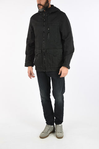 Hooded JOQUE-NE Denim Jacket