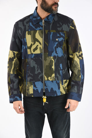 Camouflage J-SYNTHY Jacket with Zip Closure