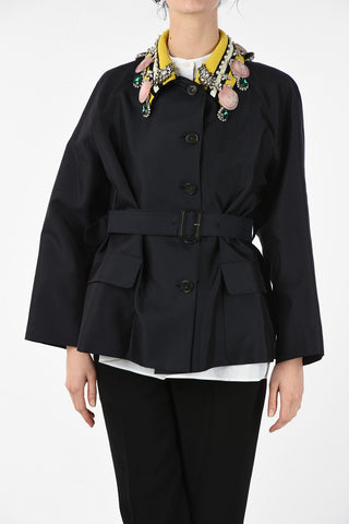 MM0 Jewels and shell Blazer with Belt