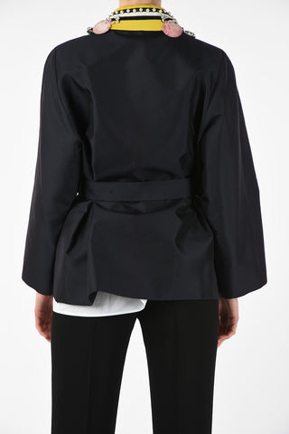 MM0 Jewels and shell Blazer with Belt