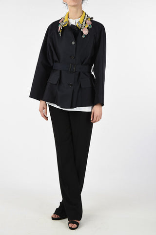 MM0 Jewels and shell Blazer with Belt