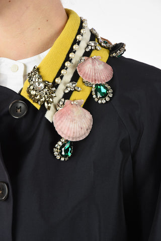 MM0 Jewels and shell Blazer with Belt