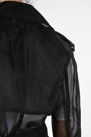 MM0 Sheer Double Breasted Trench