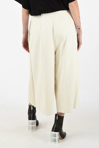 MM6 Ecoleather Accordion Gaucho Pants