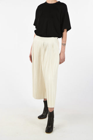 MM6 Ecoleather Accordion Gaucho Pants