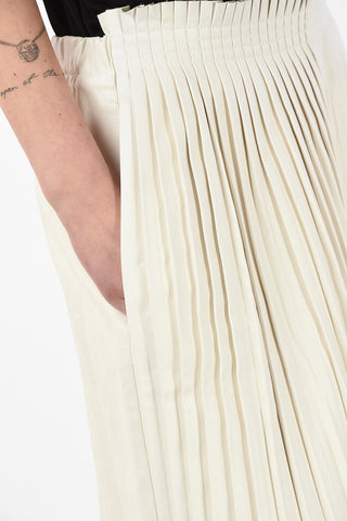 MM6 Ecoleather Accordion Gaucho Pants