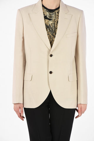 MM0 Mohair and Virgin Wool 2-Button Blazer