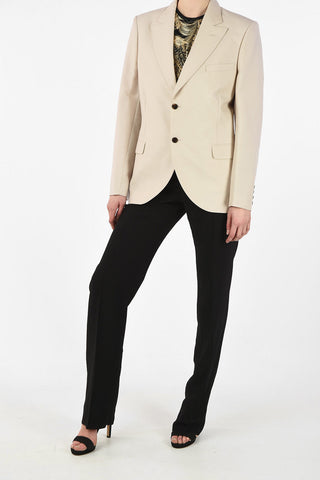MM0 Mohair and Virgin Wool 2-Button Blazer