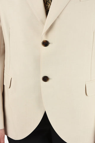 MM0 Mohair and Virgin Wool 2-Button Blazer