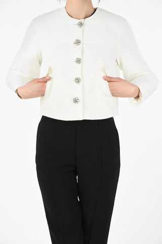 MM6 Jewel Buttons Padded Jacket