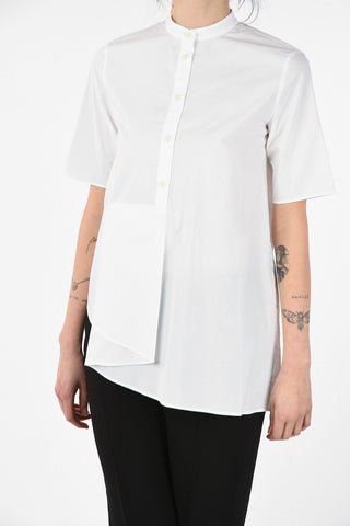 MM6 Collarless Asymmetric Shirt