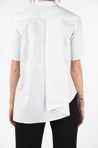 MM6 Collarless Asymmetric Shirt