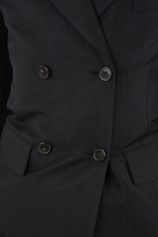 MM0 Slim Fit Double Breasted Blazer