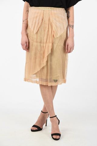 MM0 Bow Silk Skirt with Petticoat