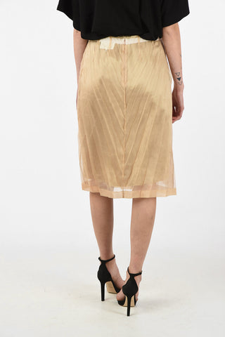 MM0 Bow Silk Skirt with Petticoat