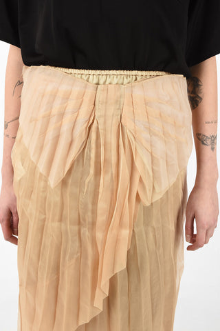 MM0 Bow Silk Skirt with Petticoat