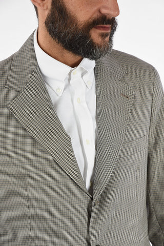 Virgin Wool and Cotton Vichy 2-Button Suit 