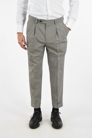 Virgin Wool and Cotton Vichy 2-Button Suit 