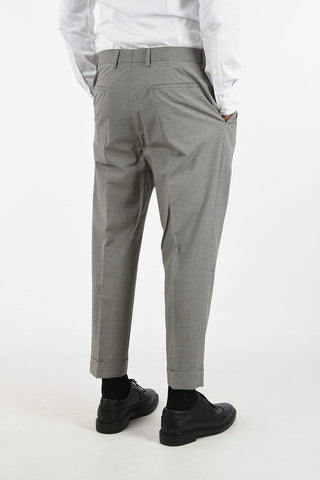 Virgin Wool and Cotton Vichy 2-Button Suit 