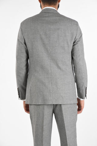 Houndstooth Peak Lapel Double Breasted Suit