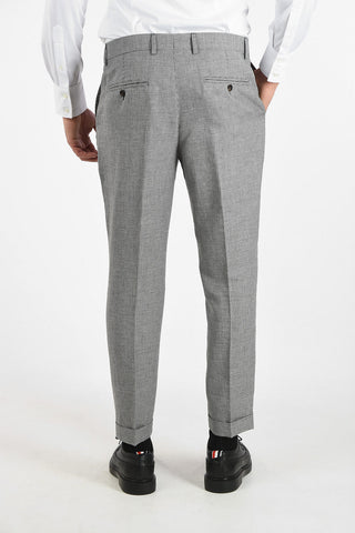 Houndstooth Peak Lapel Double Breasted Suit