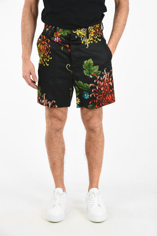 Belt Loops Floral-Print Jams Shorts