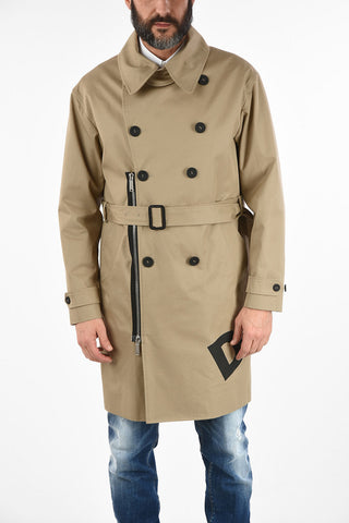 Double Breasted balmacaan Coat with Belt