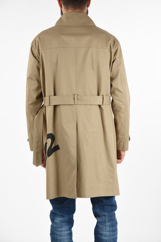 Double Breasted balmacaan Coat with Belt