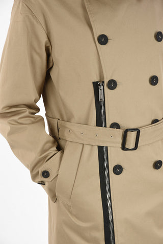Double Breasted balmacaan Coat with Belt
