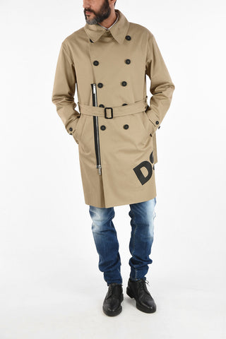Double Breasted balmacaan Coat with Belt