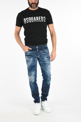 14cm Distressed Slim Fit Jeans with Paint