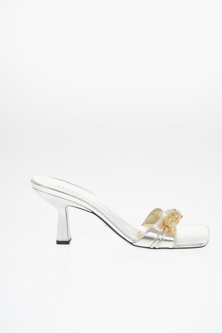 8cm Leather Open Toe Sandal