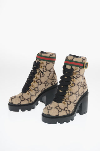 9 cm wool High heel ankle boots