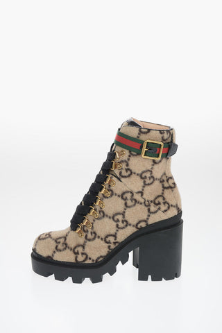 9 cm wool High heel ankle boots