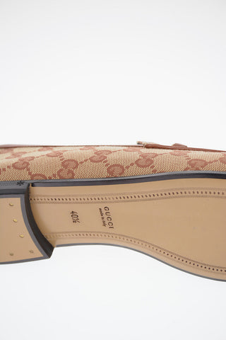 Logo Embroidered Bit loafers