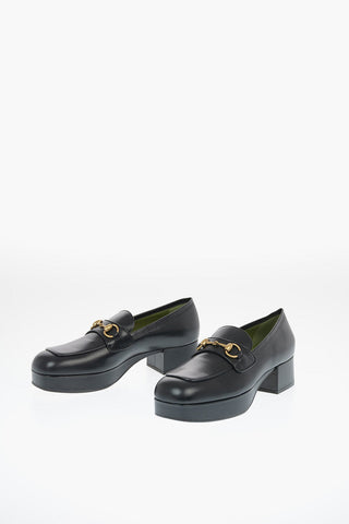 4cm Leather Loafer with Heel