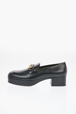 4cm Leather Loafer with Heel