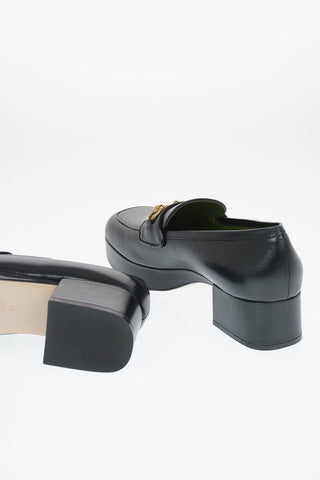 4cm Leather Loafer with Heel