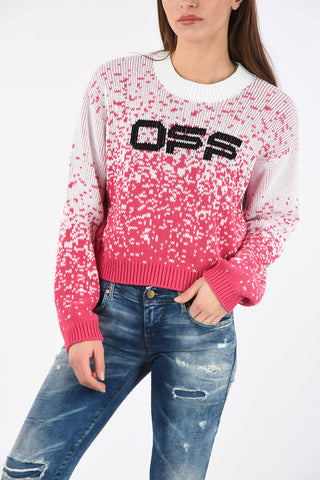 Cotton DEGRADE LOGO Crew-Neck Sweater