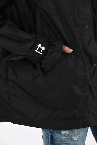 Printed TRACK  Jacket with Drawstring